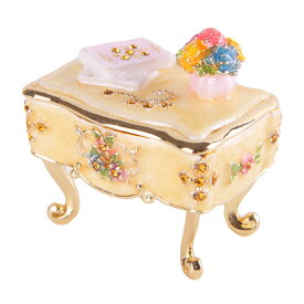 【正規品】 ジュエリーボックス ミニチュアデスク(イエロー) ピィアースのピィアース宝石箱 置物 小物入れ アクセサリーケース 卒業 入学 可愛い クリスマス 新生活 ギフト 母の日 PICALS ピカルス