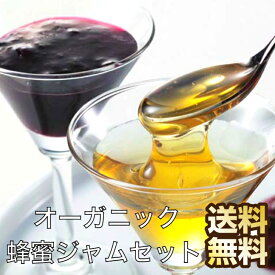 オーガニック蜂蜜ジャムセット はちみつ オーガニック ジャム ギフト ジャム詰め合わせ オーガニックはちみつ 有機はちみつ 有機 蜂蜜 お取り寄せグルメ イチゴジャム いちごジャム ブルーベリージャム ストロベリー ブルーベリー 送料無料