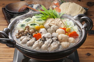 【期間限定 ポイント還元中】 送料無料 「阿藻珍味」 広島牡蠣と海鮮つみれ鍋セット 牡蠣255g×2、麺100g×2、海老つみれ4粒×2、たこつみれ4粒×2、藻塩スープ68g×2 お取り寄せ ギフト 詰合せ セ