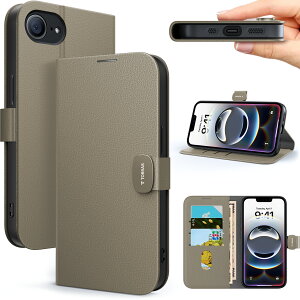 【2025年全新型 iPhone ケース 手帳型】TORRAS iPhone16e ケース 手帳型 iPhone 16e ケース スマホカバー スマホケース 手帳型 携帯ケース 手帳カバー アイフォン16e カード収納 ストラップ スタンド機能