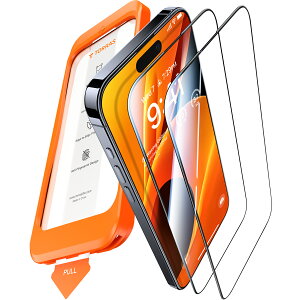 TORRAS iPhone15Pro p KXtB uČRKiEFqޗvSʕی ɍ׍ 9Hz \tȒP 炳 CAX 2Zbg GlassGo Ultra