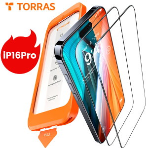 iPhone16Pro KXtB TORRAS uČRKiEFqޗvSʕی ׍ 9Hz \tȒP 炳 CAX 2Zbg GlassGo Ultra