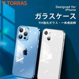 【ガラスなりの美しさ】TORRAS iPhone13 ケース iPhone 13Pro ケース薄型 iPhone12 ケース iPhoneSEケース クリア 黄変防止 耐衝撃 9H強化ガラス iPhone SE第二世代SE3 13ProMax 13mini 11 12promax 12pro Diamond-G