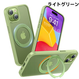 【公式正規品・360°回転スタンド】 TORRAS iPhone15 ケース iPhone15 14 13 Pro ケース iPhone 15 14 ProMax 15Plus MagSafe対応 丸型スタンド付き 米軍耐衝撃 iphone ケース UPRO Ostand R