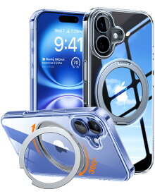 P5倍+10%OFF！TORRAS iPhoneケース【多機能360度回転スタンド】iPhone16ケースiPhone16ProケースiPhone16ProMaxケース iPhone14 iPhone15 15Pro ProMax 縦横両対応 MagSafe対応 米軍MIL規格耐衝撃 リング 指紋防止 黄変防止 マット マグセーフ 「Ostand O1 Guardian」