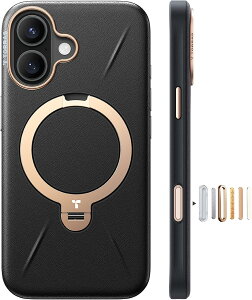 �y�����v�zTORRAS iPhone 17 iPhone 17 Pro �P�[�X iPhone 17 Pro Max �P�[�X iPhone 16 Pro �P�[�X 360�x �[���}�C���X�^���h �����O �}�O�l�b�g���� MagSafe�Ή� ���C�����X�[�d �ČR�K�i �ϏՌ� Ostand Q3 ���U�[�g