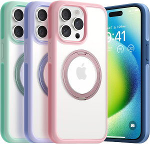 P10�{+5%OFF�I�y���@�\360�x��]�X�^���h�zTORRAS iPhone15Pro �P�[�X iPhone15 �P�[�X iPhone 15 �P�[�X�c�����Ή� �����O Halbach�}�O�l�b�g���� MagSafe�Ή� ����~�� �ČRMIL�K�i �ϏՌ��� �h�w�� �A�C�t�H