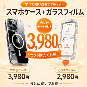 [iPhone 16 ProMax �p]�@TORRAS Guaridan-Mag �X�}�z�P�[�X+GlassGo Air �K���X�t�B���� 2������