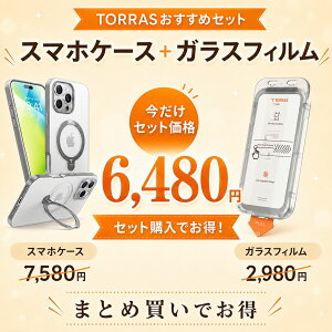 [iPhone 16 ProMax �p]�@TORRAS Oatand Q3 Spin �X�}�z�P�[�X+GlassGo Air �K���X�t�B���� 2������