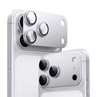 TORRAS iPhone 18Pro カメラ保護 フィルム 強化ガラス レンズカバー 1セットシルバー　 全面保護 10H強化…