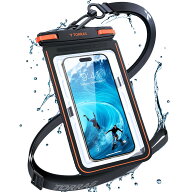 TORRAS 防水ケース iPhone スマホ防水ケース 両面高機能 水中タッチ 水に浮く 水中撮影 6.9インチ以内 全…