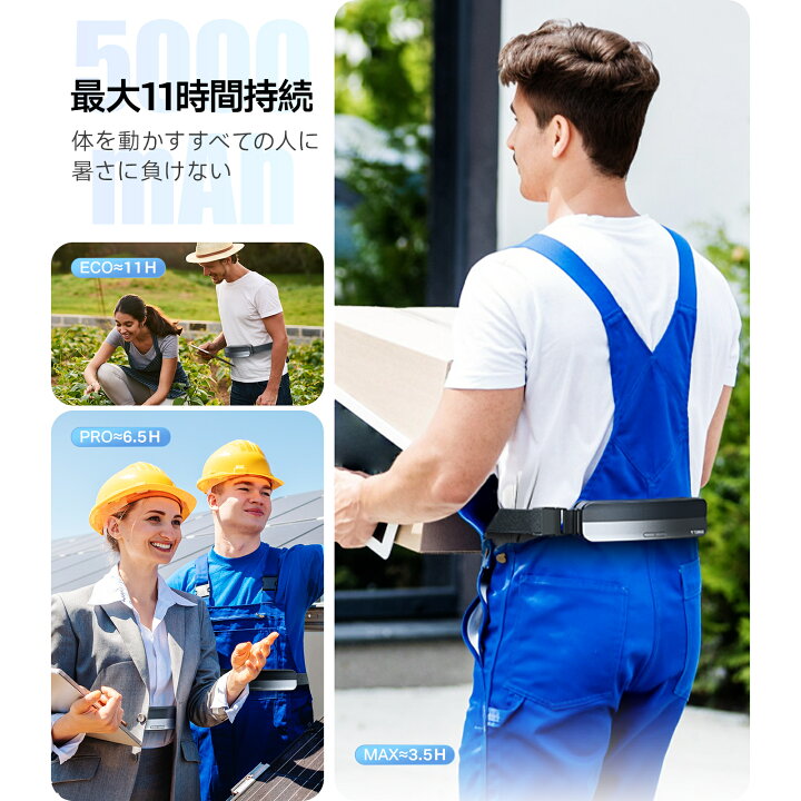 楽天市場】＼☆P5倍+クーポンで10%OFF☆／TORRAS 腰掛け扇風機 ベルト 
