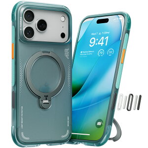 TORRAS iPhone 2025 Pro 6.3 C` p P[XyGAobO یEČR MILKi zO X^h MagSafeΉ Ostand Q3 Air 360°_] cΉ MagSafeΉ CX[d JRg[{