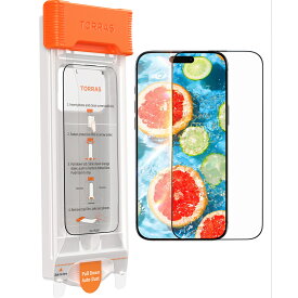 TORRAS iPhone 17 Pro 用ガラスフィルム 6.3 inch「AR反射防止コーティング」カイド枠 3Dラウンドエッジ 極薄 フルカバー 装着感ゼロ 9H硬度 強化傷防止 (1枚入り) オリグアーマー「OrigArmor」
