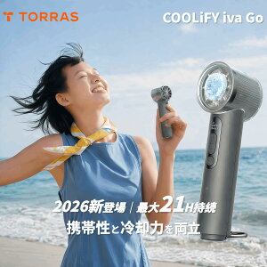 �_P20�{�I�^�y2026�i���ŁzTORRAS COOLiFY iva GO �n���f�B�t�@�� ��p�v���[�g -16���u�ԗ�p 21���ԘA�� 100�i�K���� �É� �y�� �J���r�i�t Type-C�[�d 5000mAh ��e�� �y���`�F ��p �g�ѐ�@ ���