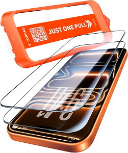 �y2���Z�b�g�ziPhone17 / 17Pro / 17ProMax / 17Air / 16 / 16Plus / 16Pro / 16ProMax / 15 / 14 / 13 �Ή� �K���X�t�B���� �S�ʕی� 9H�d�x �����K���X ���� ������ �w��h�~ �C�A�h�~ �\��t���ȒP GlassGo Ultra