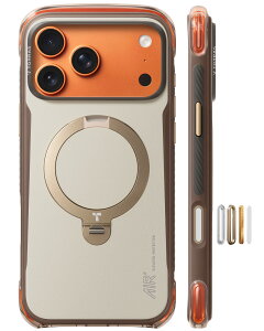 TORRAS �ϏՌ��X�}�z�P�[�X iPhone 18 Pro / 18 Pro Max �ϏՌ� ��w�G�A�o�b�O MagSafe�Ή� 360°��]�����O�X�^���h �c�����Ή� �h���O���b�v iPhone17Pro �P�[�X iPhone17ProMax �o�[�K���f�B �O���C�V���[ Ostan