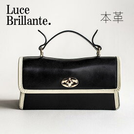 【LuceBrillante.】　ルシア 本革ハンドバッグ 本革 バッグ 高品質 ハンドバッグ 大人 きれい おしゃれ お洒落 お姉さん 可愛い　軽量　ギフト プレゼント 出掛け デート 花見 カバン レディース レディースバッグ ファッション
