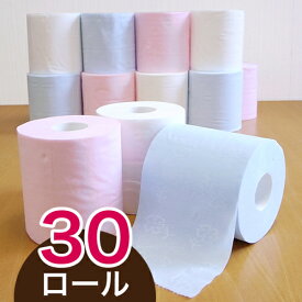 【ハヤシの花ダブル30入】柄　花柄　すかし模様　トイレットペーパー　ピンク　ブルー　ダブル　まとめ買い　日本製　高級　和風