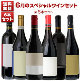 【送料無料】1本あたり1650円！6月のスペシャルワインセット赤6本 赤 ★ イタリアワイン (750ml×6) 福袋