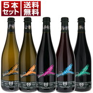 【送料無料】伝統的瓶内二次発酵にこだわる カミッロ ドナーティ 泡 5本セット ワインセット 赤白ロゼ (7…
