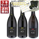 【送料無料】フランチャコルタの革新派 コンタディ カスタルディ 大人気ブリュットとロゼを楽しむ スパークリング3本セットワイナリーオリジナルグッズ付き ワインセット 泡 スパークリングワイン (750ml×3) イタリア ロンバルディア 御年賀 寒中見舞い バレンタインギフト