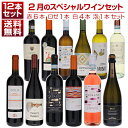 【送料無料】1本あたり1210円！2月のスペシャルワインセット赤6本ロゼ1本白4本泡1本 ワインセット 赤白ロゼ泡 (750ml×12) 福袋 同梱不可 イタリア バレンタインギフト ホワイトデーギフト