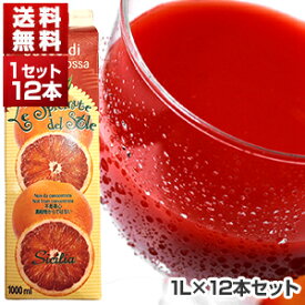 【送料無料】 オルトジェル ブラッドオレンジジュース イタリア シチリア産 1L×12本(1ケ-ス) 冷凍食品 同梱不可商品
