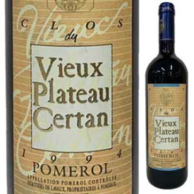 【送料無料】クロ デュ ヴィユー プラトー セルタン 1994 赤ワイン メルロー フランス 750ml