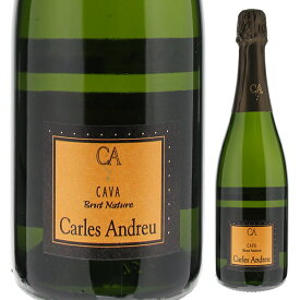 【6本～送料無料】カルレス アンドリュー ブリュットナチュール NV スパークリング 白ワイン スペイン 750ml