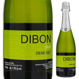 【6本～送料無料】ディボン カヴァ ドゥミ セック NV スパークリング 白ワイン スペイン 750ml
