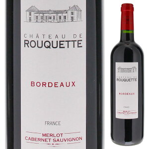 【6本〜送料無料】ボルドー ルージュ 2020 シャトー ド ルーケット 赤ワイン フランス 750ml メルロー 果実味