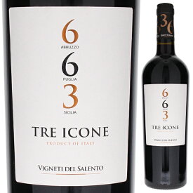 【6本～送料無料】ヴィニエティ デル サレント トレ イコーネ 663 NV 赤ワイン イタリア 750ml ファルネーゼ