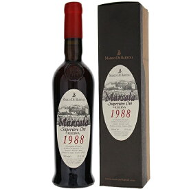 【6本〜送料無料】マルコ デ バルトリ マルサーラ スペリオーレ リゼルヴァ 1988 甘口 白ワイン イタリア 500ml 自然派