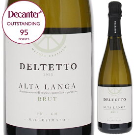【6本～送料無料】アジィエンダ アグリコーラ デルテット アルタ ランガ ブリュット 2019 スパークリング 白ワイン イタリア 750ml