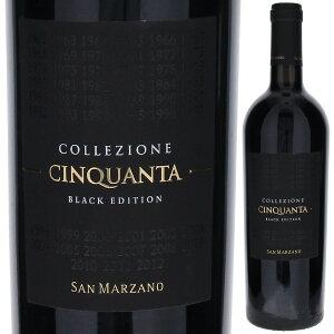 【6本〜送料無料】コレッツィオーネ チンクアンタ ブラック エディション +2 NV サン マルツァーノ 赤ワイン イタリア 750ml