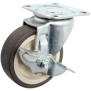ゴールドキャスター SJ-75U-S中軽荷重 プレート自在式ウレタン車輪 75mm 荷重80kg