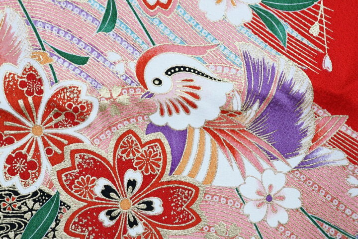 楽天市場】呉服屋 七五三 正絹 四ツ身着物 7歳 絵羽柄 反物 未仕立て品 