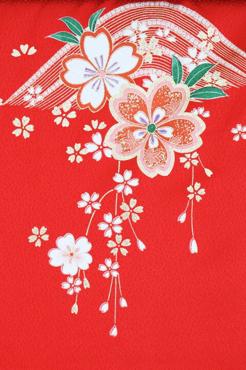 楽天市場】呉服屋 七五三 正絹 四ツ身着物 7歳 絵羽柄 反物 未仕立て品  