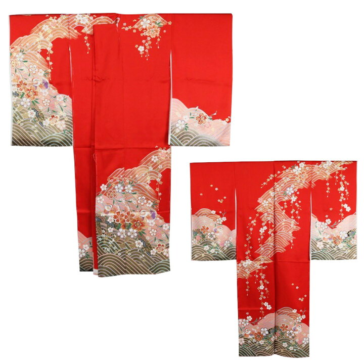 楽天市場】呉服屋 七五三 正絹 四ツ身着物 7歳 絵羽柄 反物 未仕立て品 