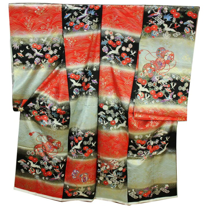 楽天市場】呉服屋 七五三 正絹 四ツ身着物反物 7歳 絵羽柄 未仕立て品 