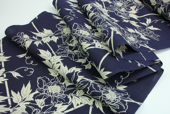 楽天市場】浴衣 反物 三勝謹製 取り寄せ 2回染め 綿 細川 ブランド  