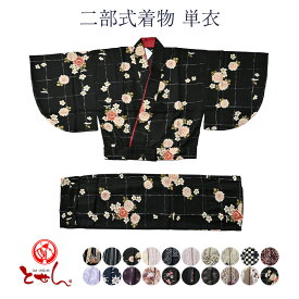 二部式着物 単衣 女物 女性用 レディース 着物 単衣 夏物 お洒落 送料込 qq