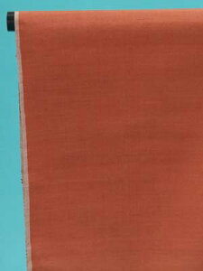 訳あり 結城紬 反物(正絹) 紅樺色・無地 奥順(株)謹製 店舗キャリー在庫 カジュアル お稽古 ショッピング ランチ 着付け教室 たんもの 着尺 送料無料 送料込み