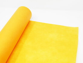 カラー不織布 生地 無地 ファブリック 手芸 ロール状トーレスNO.14　イエローブライト　1,050mm幅×10m巻