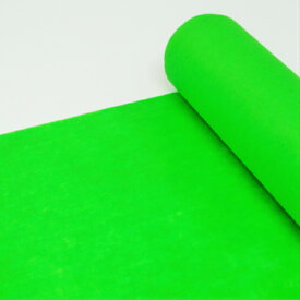 カラー不織布 生地 無地 ファブリック 手芸 ロール状スタンダードNO.4　グリーン　1,000mm幅×10m巻