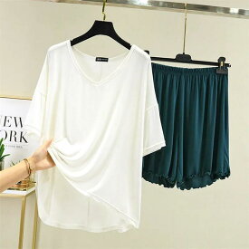 レディース上下セット　春夏　2点セット　半袖　パンツ　通勤　OL　レディース洋服セットアップ　薄手　カジュアル　おしゃれ　トレンド　着回し