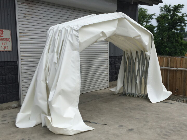 楽天市場】bellows shed （ベローズシェッド） 伸縮式移動簡易テント 