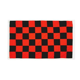 【アメリカンフラッグ】 黒赤チェッカー【メール便可】　Black&Red Checkered Flag 3×5ft（150×90cm） CH-BLACKRED