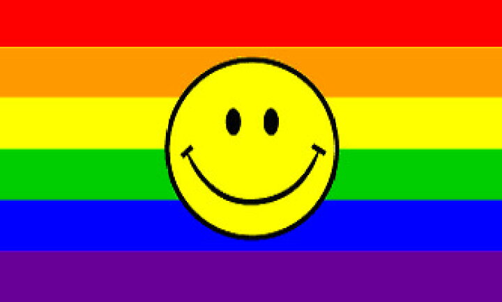 楽天市場 アメリカンフラッグ スマイルレインボー フラッグ メール便可 Rainbow Happy Face Flag 3 5ft 150 90cm The Diy Depot 楽天市場店